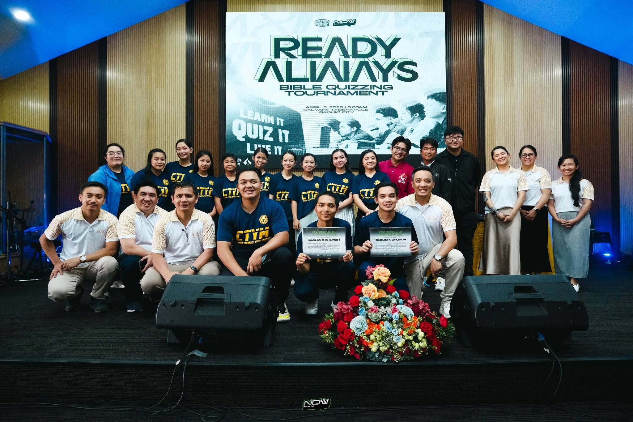 Youth delegates at the Asia Pacific Youth Conference Bible Quizzing segment